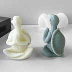 Pray Turtle Resin Casting Mold - Silicone Candle Making Mold for Home Decor - 3D Animal Mold