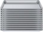 Pack of 12 | Size 13 in. x 18 in. Half Size Aluminum Bun. / Sheet Pan | Ideal for baking, roasting, cooling, prepping, or storing - a must-have in restaurants, bakeries, and busy kitchens.