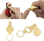 20pcs Personalized 4 in 1 Multi Function Bottle Opener, Nail Clipper, Wedding Favors Brewery, Private Customized, Gold, Multitool Gifts for Men