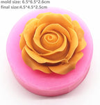 Rose Petal Resin Mold - Circle & Round Shapes, Soap & Candle Mold, Peony Design