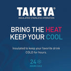 Takeya Actives 32 oz Water Bottle with Straw Lid - Double Wall Stainless Steel Insulation - Dishwasher Safe & BPA-Free - Removable Bumper - Lavender Field