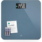 Greater Goods Digital AccuCheck Bathroom Scale for Body Weight, Capacity up to 400 lbs, Batteries Included, Stone Blue
