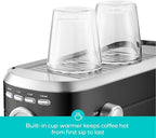 CASABREWS CM5418 Espresso Machine 20 Bar, Stainless Steel Espresso Maker with Milk Frother Steam Wand, Compact Cappuccino Machine for Home, Espresso Coffee Machine with Removable Water Tank, Black