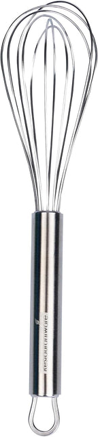 Restaurantware-German Standard 8.5 Inch French Whisk, 1 Dishwashable Kitchen Wire Whisk - Ergonomic Handle, Durable, Stainless Steel French Whip, For Blending, Stirring, Mixing Of Ingredients