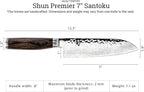 Shun Premier 7" Santoku Knife