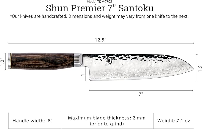 Shun Premier 7" Santoku Knife