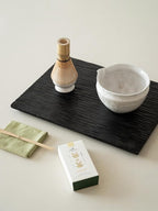 6-pcs Japanese Matcha Whisk Set with Handmade Wabi-Sabi Ceramic Bowl(Chawan),Bamboo Chasen, Whisk Holder, Scoop, Sifter & Tea Towel,Matcha Ceremony Kit,(Light Veil Gray)