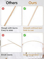 36 inch Natural Bamboo Skewers Sticks for Marshmallows，S'Mores，BBQ，Kabob，Grilling，Barbecue，Roasting，Camping.More Size Choices 6"/8"/10"/12"/36"(100 PCS)