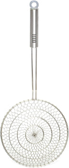 Helen’s Asian Kitchen Spider Strainer, All Stainless Steel, 7-Inch Strainer Basket With 12-Inch Handle