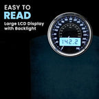EILISON Highly Advance 2-in-1 Digital & Analog Weighing Scale for Body Weight-400lbs, 4 High Precison GX Sensor Accurate, Thick Tempered Glass, Extra Large Display (Blue)