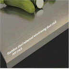 Large Stainless Steel Cutting Board,Suitable for Cutting Meat,Dicing,Vegetables,Fruits,Bread and Baking.ItIsConvenienttoClean,EasytoStoreandCan Be Washed in a Dishwasher (15.8 * 19.6in)