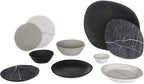 Carlisle FoodService Products Ridge Reusable Plastic Bowl Soup Bowl for Home and Restaurant, Melamine, 8 Ounces, Marble, (Pack of 24)