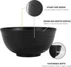 Homienly Cereal Bowl Set, Wheat Straw Fiber Unbreakable Lightweight Bowls Set (Grey Stone, 26 OZ)