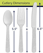 Party Dimensions 300 Count Plastic Cutlery Combo Box, Disposable Clear Plastic Silverware Utensils Set, 100 Forks, 100 spoons, 100 knives