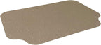 RESILIA Large Under Grill Mat – Heavy Duty, Outdoor Floor Protector Mats for Deck, Patio, & Garage – 72 Inch x 48 Inch with 12 Inch Splatter Protection Lip, Beige/Tan Orange Peel, Made in The USA