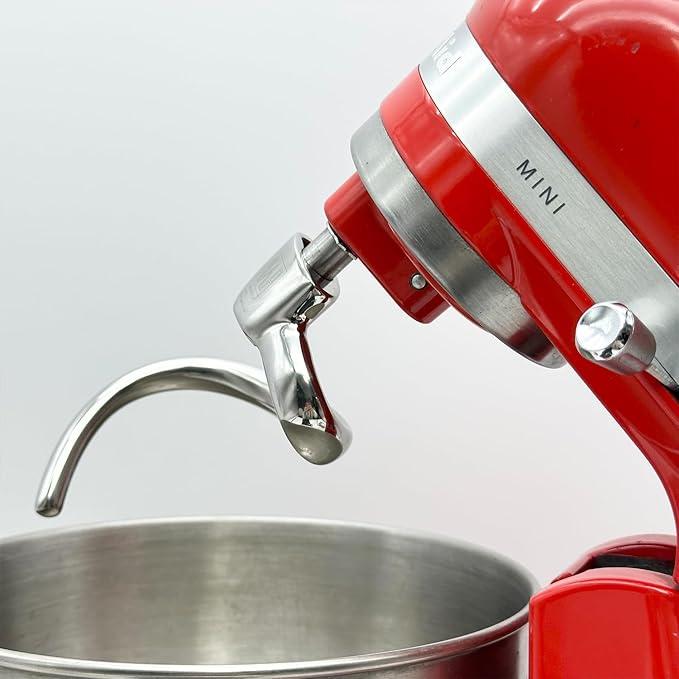 Spiral Dough Hook Replacement for KitchenAid 3.5 Qt. Tilt-Head Stand Mixers/Polished 18/8 Stainless Steel Accessories/No coating/Dishwasher Safe/Compatible for KSM3311/3316/ Artisan Mini Series