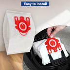 20 Packs 3D Airclean FJM Vacuum Cleaner Bags Replacement for Miele Compact C1 Vacuum Bags,Compact C1,C2,S6000-S6999,S4000-S4999,S700,S500-S578 Vacuum with 6 Motor Protection Filters,6 AirClean Filter