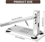 Oyster Clam Opener Machine Adjustable Oyster Shucker Machine 4-Level Tool Set, Portable Stainless Steel Clam Opener with Suction Cups, G-Clamp, Knives & Glove for Home Kitchen
