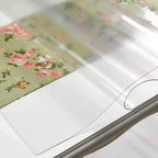 NECAUX Custom Multisize 1.5mm Thick Frosted PVC Table Cover Protector - 16 x 60 Inch Rectangular Plastic Table Cover Desk Pad Mat for Office & Computer Desk/Console Table/Media Stand
