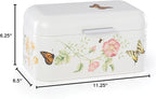 Lenox 892520 Butterfly Meadow Breadbox, 11.25" L x 6.5" W x 6.25" H