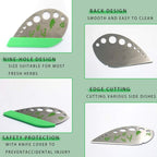 3 Pack Stainless Steel Herb Cutter Stripper, 9 Holes Kitchen Leaf Herb Stripper, 2 in 1 Design Herb Stripper Tool, Herb Leaf Stripping Tool Metal Herb Pealer Remover