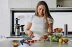 Kitchen Salad Scissors with Salad Forks for Chop n Mix Salad,Salad Cutting Tool Cut and Toss Dual Blade Salad Chopper Scissors,Multifunction Vegetable Salad Making Kit with Cutter n Mixing Fork