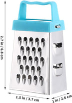 Ciieeo 12 Pcs Stainless Steel Mini Cheese Grater, Box Grater Handheld Slicer for Fruit, Vegetable, Multipurpose Kitchen Gadget, Assorted Colors, 2.63 x 1.45 x 4.25 Inch