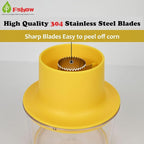 Fshow Corn Cob Stripper Tool, Corn Peeler Quickly Remove Kernels From Corn