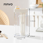 MAVO Cold Brew Coffee Maker, 27oz Iced Coffee Maker and Tea Brewer, Fine Mesh Filter, Leak-Proof Seal, Removable Design for Easy Cleaning, Durable Tritan Material, Space Saving - Home and Camping
