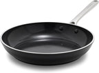 Orfeo 11” Nonstick Frying Pan, Made in Italy, Diamond Ceramic PFAS-Free Cookware, Induction Ready, Scratch Resistant, Laser-Fused Surface for Durability, Dishwasher Safe, Black