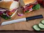 Rada Cutlery 7-Piece Starter Knife Gift Set (G257), Stainless Steel Hollow Ground Blades, Made in USA, Black Handles