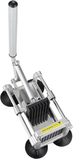 VEVOR French Fry Cutter, Potato Slicer with 1/2", "3/8", "1/4 Stainless Steel Blades, Manual Potato Cutter Chopper with Suction Cups, Great for Potato, French Fries, Cucumber, Vegetables, Carrot