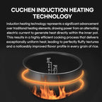 [CUCHEN] CRH-TWS0610PWUS, IH Induction Heating Dual Pressure Rice Cooker, 6 Person | 6-cup, 1.14Quarts (uncooked) 12-cup, 2.28Quarts (cooked), Full Stainless Inner Pot, Automatic High/Non-Pressure, Easy Open Handle, Auto Steam Clean, Made in Korea