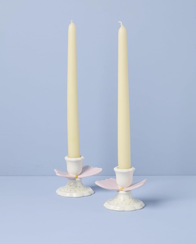 Lenox 897910 Butterfly Meadow Candlestick Holders, Set of 2