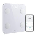 Wyze Scale S, Scale for Body Weight, Digital Bathroom Scale for Body Fat, BMI, Muscle, Heart Rate, Body Composition Analyzer with App, Batteries Included, Bluetooth, 400 lb, White