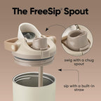 Owala FreeSip Sway - Stainless Steel - 30-oz. - Tan (Lightly Toasted)