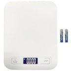 Digital Shipping Scale,Large Panel, Accurate Portable Postal Scale for Packages, Small Business,Kitchen, Food, Handmade, Liquids, and Boutique (White Battery(10kg/1g))