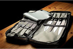 EVERPRIDE Chef Knife Bag Holds 20 Knives PLUS Large Zippered Compartment for Kitchen Tools – Durable, Large Knife Bag for Chefs – Knives Not Included