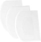 SURDOCA Dough Scraper Bench Scraper - 3P 8.3x5.5" Plastic Flexible Bowl Scraper, Sharp Edge & Angles Cake Scraper. Non-Slip Bakeware Decorating Tools Sculpting & Modeling Tools - Pure White