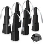 Fly Fans for Tables, Fly Repellent Fan for Indoor/Outdoor, Food Fans to Keep Flies Away for Party, BBQ, Home, Picnics, Travel, Portable and Easy Use 6 Pack (Black)