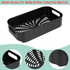 Air Fryer Basket & Paper Liner for Ninja FG551 Foodi Smart XL 6-in-1 Indoor Grill,Non-Stick Air Frying Combo Crisper Basket for Ninja Air Fryer Accessories Disposable Parchment Paper 100-Pack