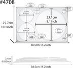 FUNSHOWCASE Circle Mold Epoxy Resin Cement, DIY Coaster Pop Socket Jewelry, 7-Cavity Round Disc 9inch 5inch 4inch 1.5inch 1inch