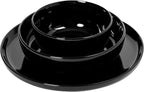 Gibson Home Oslo 12-Piece Porcelain Chip and Scratch Resistant Dinnerware Set, Service for 4 – Black Plates and Bowls, Microwave & Dishwasher Safe
