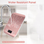 Digital Shipping Scale,Stainless Steel Panel, Accurate 10kg/1g Portable Postal Scale for Packages, Small Business,Kitchen, Food, Handmade, Liquids, and Boutique (Rose Gold)