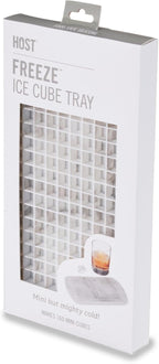 Host Mini Ice Cube Tray, Makes 160 Cubes, Durable Silicone Trays, Perfect for Cocktails, Whiskey, Bourbon, Margarita, Mojito, Iced Coffee, Home Kitchen Essentials, Set of 1, Marble