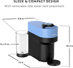 Nespresso Vertuo Pop+ Coffee and Espresso Machine by De'Longhi with Aeroccino Milk Frother, Pacific Blue