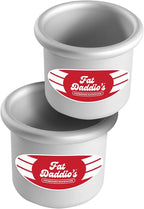 Fat Daddio's PRD-33SET Anodized Aluminum Round Cake Pans, 3 x 3 inch, Set of 2