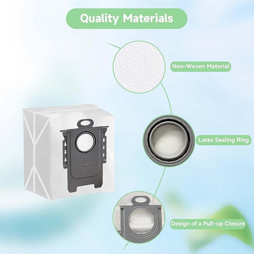 20 Pack Q7 M5+ Dust Bags for Roborock Q7 M5+, Q5 Max+, Q10 S5+, Q10 X5+, Q8 Max+, Q7 Max+, S7 Max Ultra, S8+ Robot Vacuum – Large Capacity Disposable Bag Accessories
