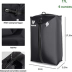 Vacuum Bags for Travel Luggage with Pump, Reusable Space Saver Waterproof Compression Bags for Suitcase,Travel Backpack, Vacuum Seal Packing cube for Storage Organizer Cloth Packing(2PCS + 1PUMP-17L)