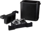 Viski Ice Maker, Whiskey Ice Cube Molds Makes 2 Large Crystal Clear Cubes, Perfect for Old Fashioned, Bourbon, Scotch & Craft Cocktail Drinks, Home Bar Accessories, Barware Essentials, Set of 1, Black